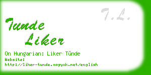 tunde liker business card